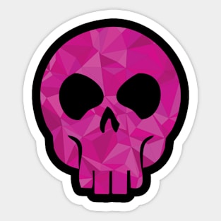 Skull - Crystal Purple Sticker